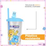 Vaso-de-Plastico-de-la-Colecci-n-Care-Bears-550-Ml-Azul-con-pitillo-6-20135