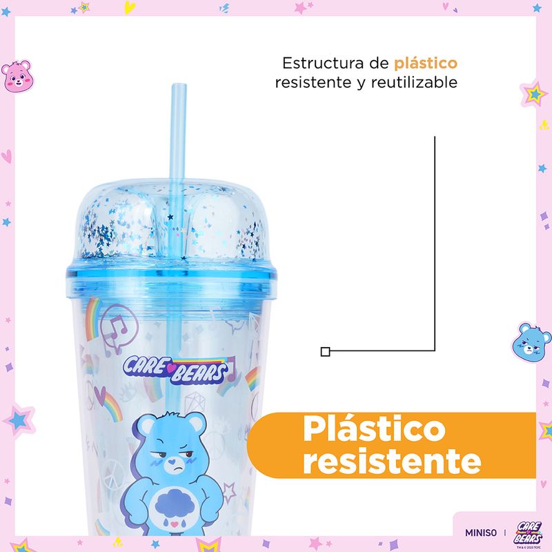 Vaso-de-Plastico-Colecci-n-Care-Bears-de-Doble-Pared-con-pitillo-480-Ml-Azul-6-20136