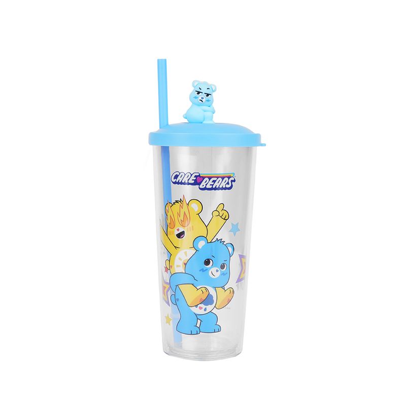 Vaso-de-Plastico-de-la-Colecci-n-Care-Bears-550-Ml-Azul-con-pitillo-1-20135