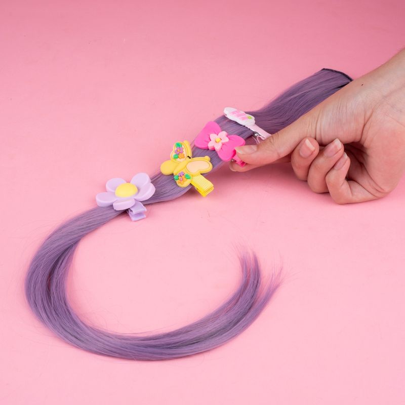 Set de Broches para Cabello Miniso Serie Flower Figura Silicon 4 Pzas