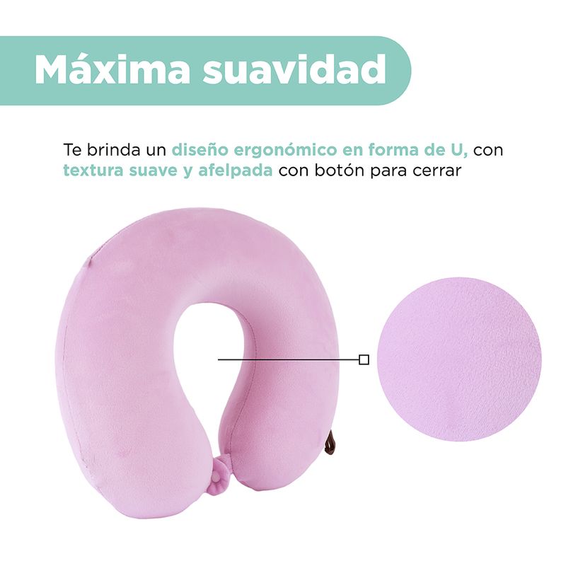 Almohada-de-Viaje-Viscoelastica-para-El-Cuello-Con-Gancho-Purpura-4-20207