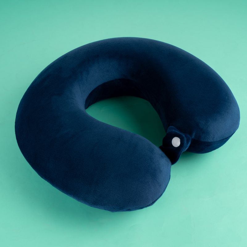 Almohada-de-Viaje-Viscoelastica-para-El-Cuello-Con-Gancho-Azul-Marino-6-20208