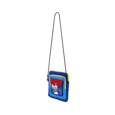 Bolso Crossbody Cuadrado Serie Mario Bros Azul