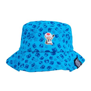 Sombrero Bucket Super Mario Bros Azul