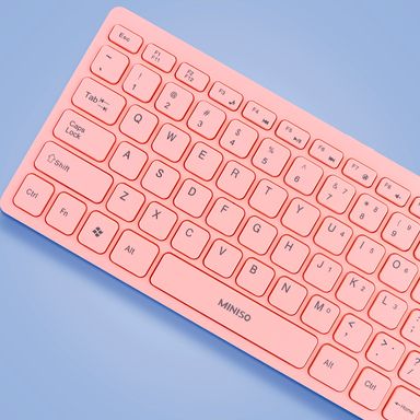 Mini Teclado con Cable Portatil Rosa