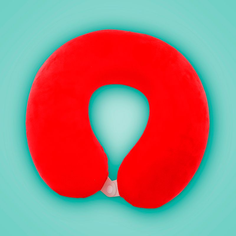 Almohada-de-Viaje-en-Forma-de-U-de-espuma-Rojo-3-20479