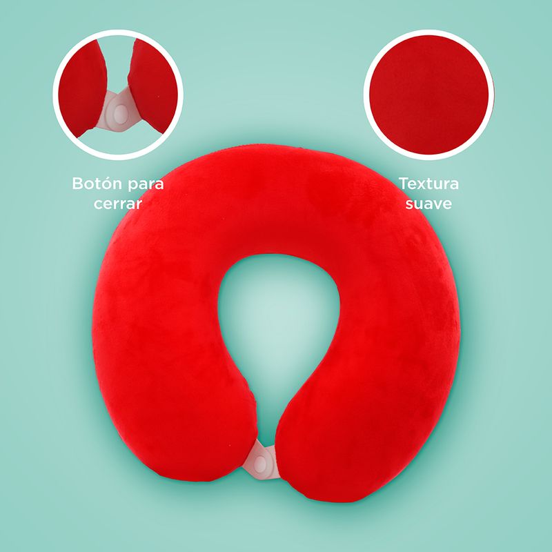 Almohada-de-Viaje-en-Forma-de-U-de-espuma-Rojo-6-20479