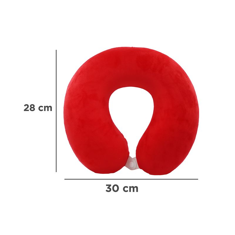 Almohada-de-Viaje-en-Forma-de-U-de-espuma-Rojo-8-20479
