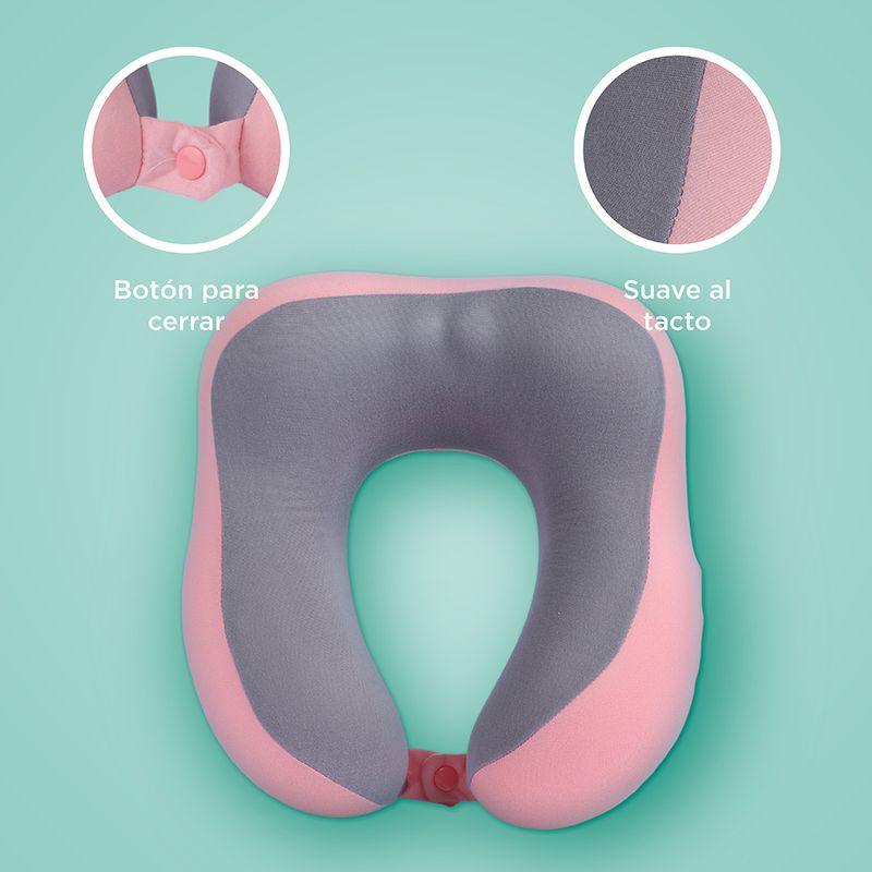 Almohada-de-Viaje-en-Forma-de-U-de-espuma-de-Dos-Colores-Rosa-5-20562