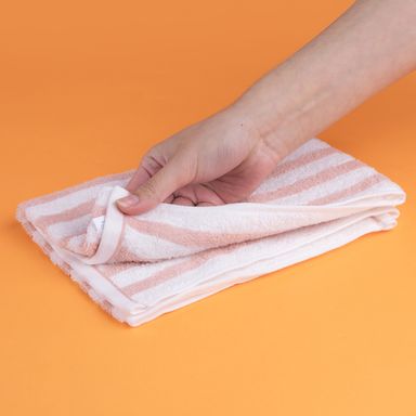 Toalla de Baño de Algodon Rayas Rosa