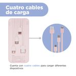 Bateria-de-Respaldo-10000Mah-con-Cuatro-Cables-Rosa-6-20627