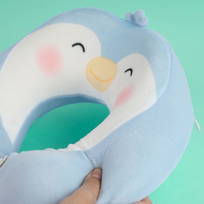 Almohada-de-Viaje-en-Forma-de-U-de-espuma-Ping-ino-Azul-7-20629