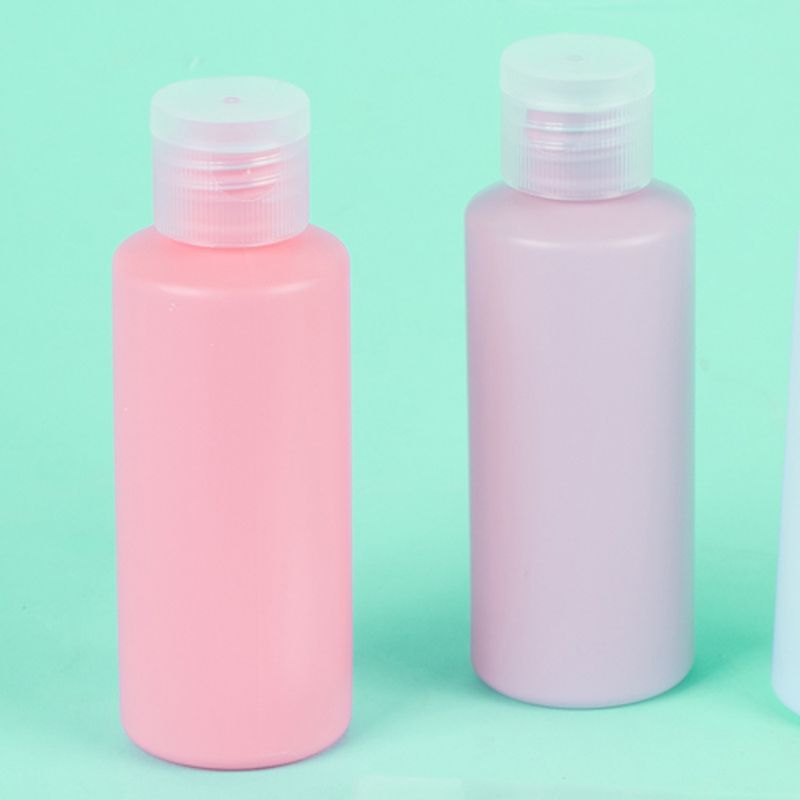 Pack De 30 Botellas De Viaje PET 100ml - Tapa Abatible, Ideales Para Cosméticos, Champú, Loción Y Subenvases