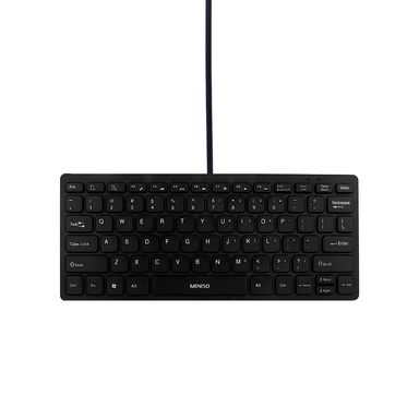 Mini Teclado con Cable Portatil Negro