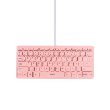 Mini Teclado con Cable Portatil Rosa