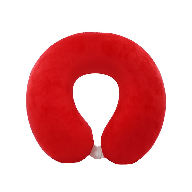 Almohada-de-Viaje-en-Forma-de-U-de-espuma-Rojo-1-20479