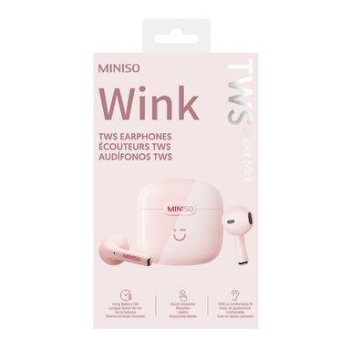 Audifonos Tws Series Wink Modelo W66 Rosa