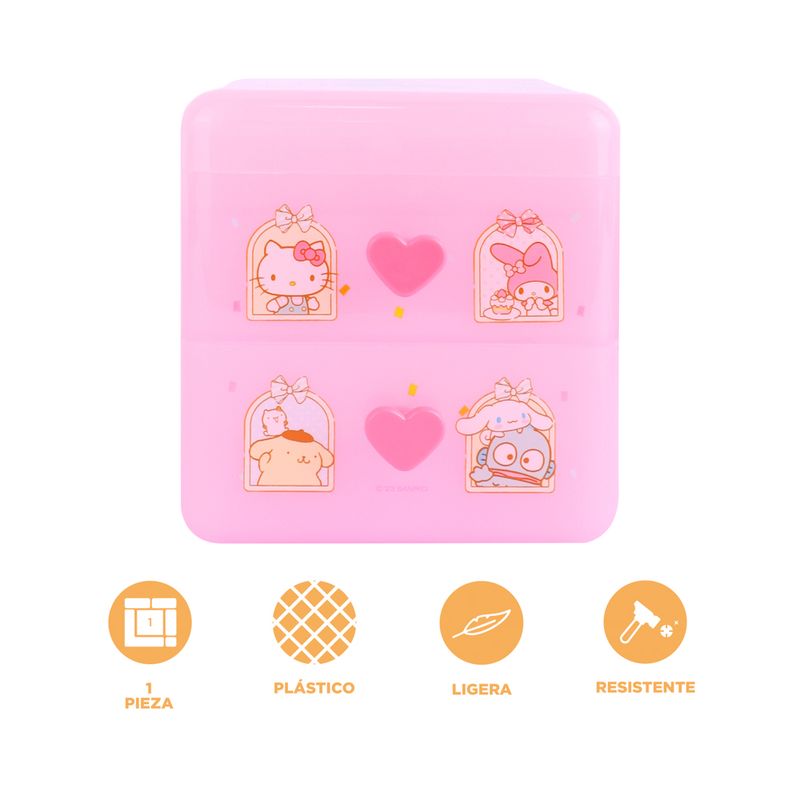 Organizador-Plastico-Serie-Sanrio-con-Tapa-Abatible-Rosa-4-20211