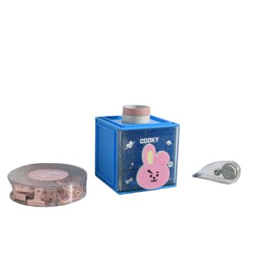 Organizador Plastico forma Cubo Pequeño de la Cooky Colección BT21