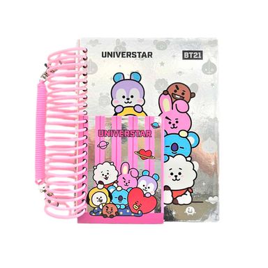Libreta Argollada 80 Hojas con Bloc de Notas 20 Hojas Serie Bt21
