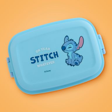 Contenedor para Alimentos  Doble Capa Serie Lilo & Stitch 980 Ml Azul