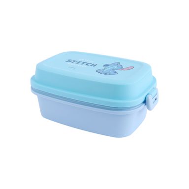 Contenedor para Alimentos  Doble Capa Serie Lilo & Stitch 980 Ml Azul