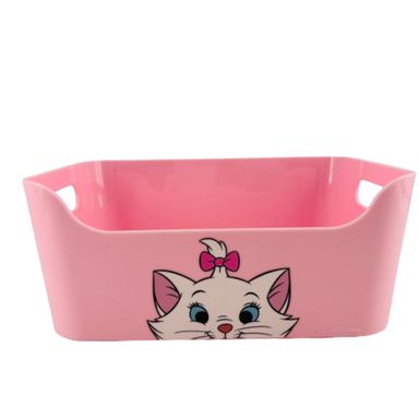 Organizador de Plastico sin Tapa Serie Marie Disney Cat Rosa