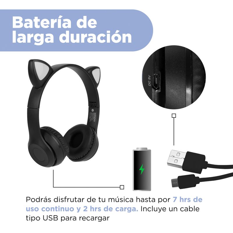 Audifonos-Inalambrico-con-Luz-Led-Forma-Orejas-de-Gato-Modelo-23Bf06-Negro-7-21208
