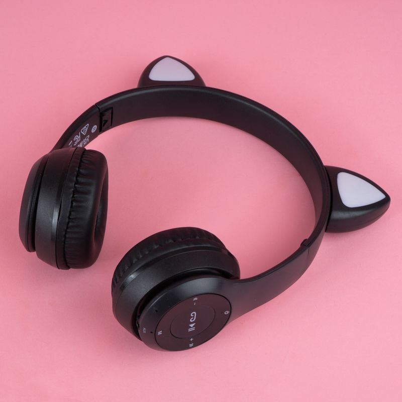 Audifonos-Inalambrico-con-Luz-Led-Forma-Orejas-de-Gato-Modelo-23Bf06-Negro-8-21208