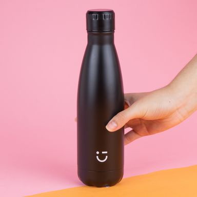 Termo Botella Color Negro