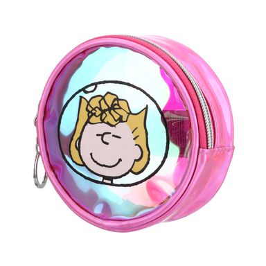 Monedero Snoopy Serie Little Space Explorer Holografico Rosa