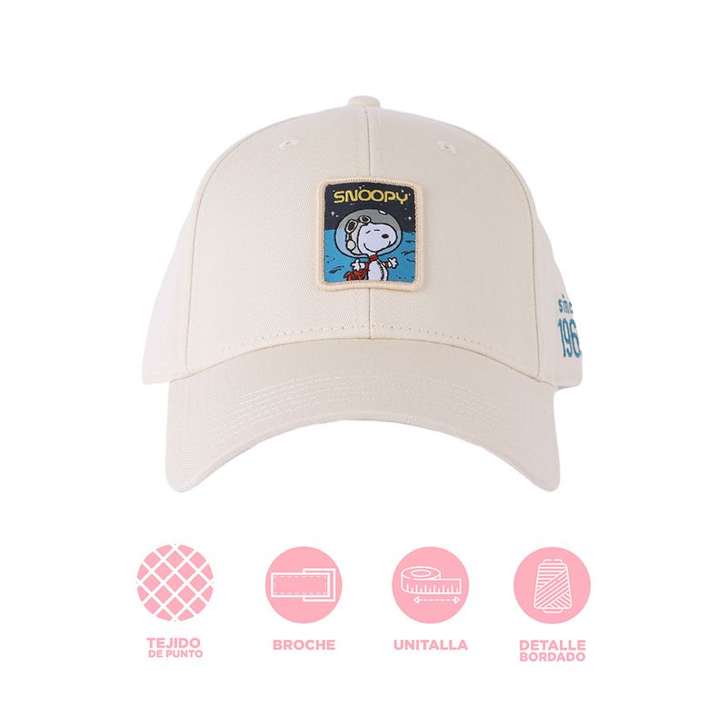Gorra-de-Beisbol-Snoopy-Serie-Little-Space-Explorer-Beige-3-21293