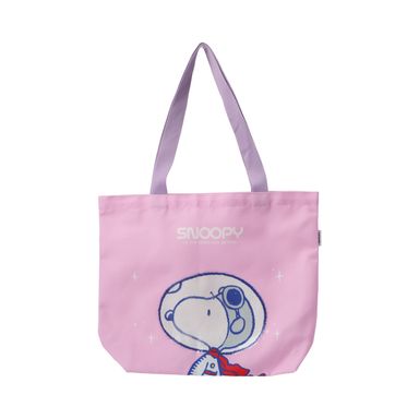 Bolso de Compras Serie Snoopy  Little Space Explorer Rosa