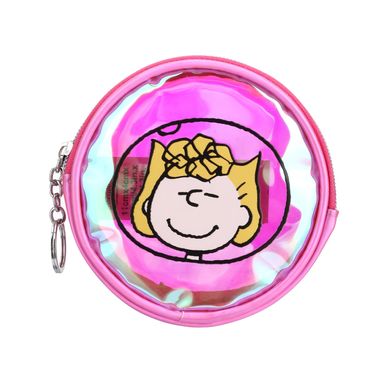 Monedero Snoopy Serie Little Space Explorer Holografico Rosa