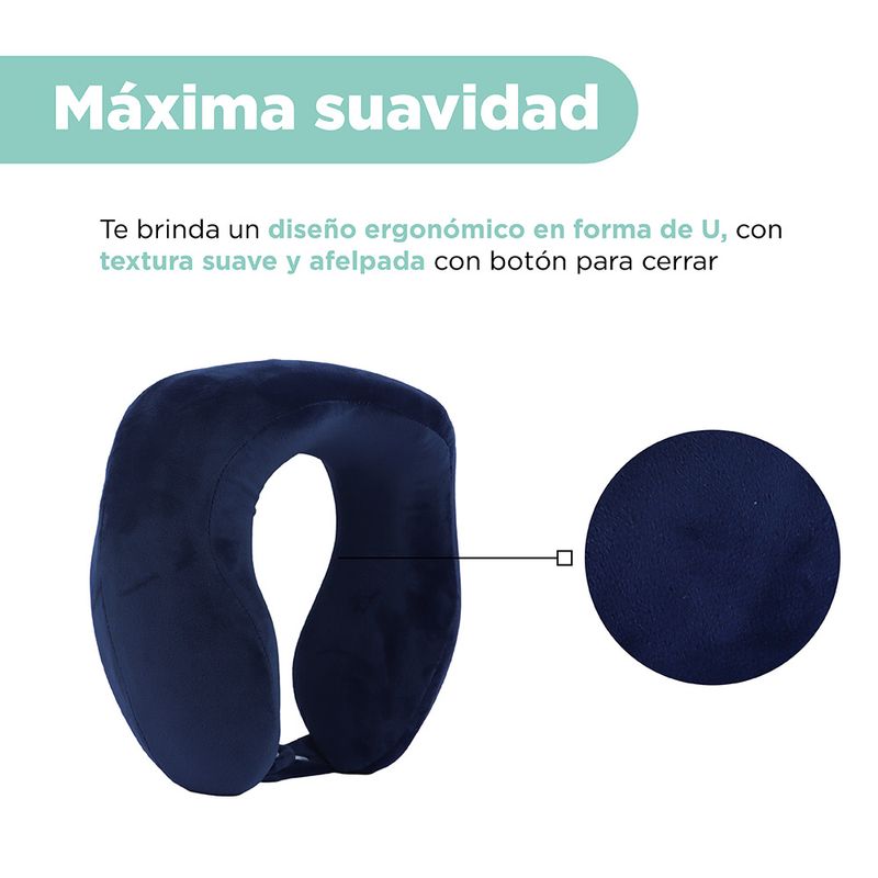 Almohada-de-Viaje-en-Espuma-con-Forma-de-U-Viscoelastica-Serie-Miniso-Azul-Marino-5-21333