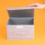 Caja-de-Almacenamiento-de-Tela-con-Tapa-de-La-Serie-Miniso-Gris-Caja-de-Almacenamiento-de-Tela-con-Tapa-de-La-Serie-Miniso-Gris-2-21339