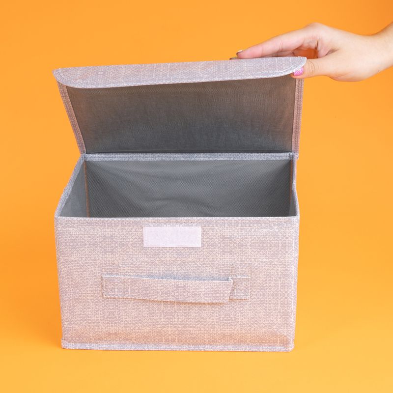 Caja-de-Almacenamiento-de-Tela-con-Tapa-de-La-Serie-Miniso-Gris-Caja-de-Almacenamiento-de-Tela-con-Tapa-de-La-Serie-Miniso-Gris-2-21339