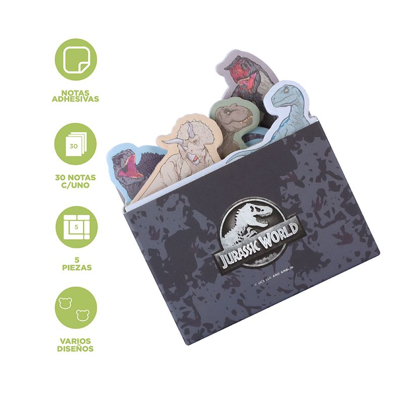 Post-It-con-Figuras-Serie-Jurassic-World-150-Hojas-3-21470