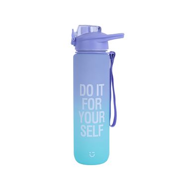 Botella de 1000 Ml con Tapa Removible Serie Gradient  Morado y Verde