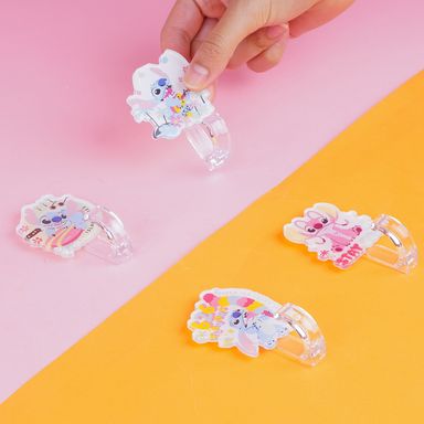 Ganchos Adhesivos Acrilicos 4 Pzs Serie Disney Stitch