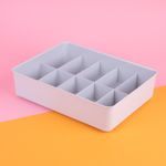 Organizador-de-Plastico-de-Ropa-Interior-de-10-Celdas-Gris-6-21615