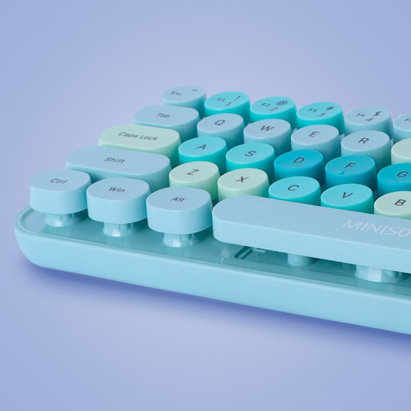 Teclado-Inalambrico-de-Moda-Modelo-Sk-676Ag-Verde-Miniso-3-21781