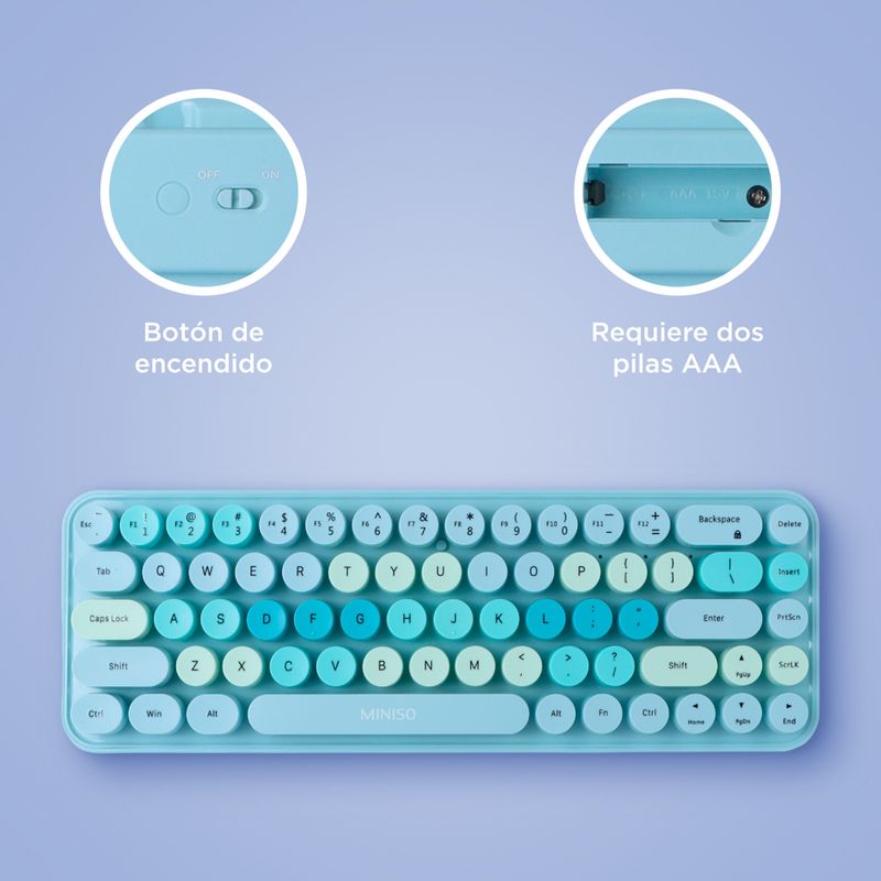 Teclado-Inalambrico-de-Moda-Modelo-Sk-676Ag-Verde-Miniso-6-21781