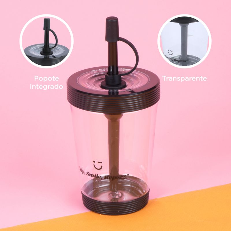 Vaso-de-Plastico-Portatil-535-Ml-de-Color-Solido-Negro-6-21747