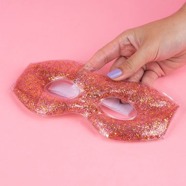 Antifaz  Refrescante para Dormir Color Rosa Brillante