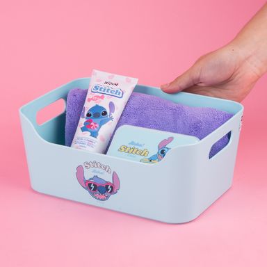 Organizador  Plastico Sin Tapa Serie Disney Stitch