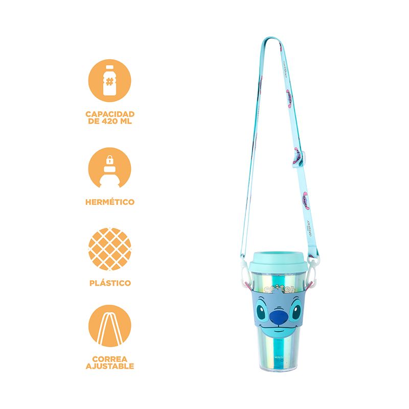 Vaso-de-Plastico-con-Funda-Serie-Lilo-Stitch-420-Ml-Stitch-3-21731