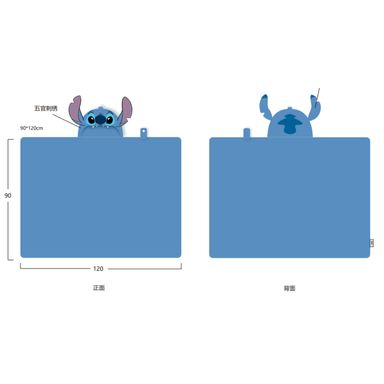 Manta con Capucha Serie Lilo & Stitch