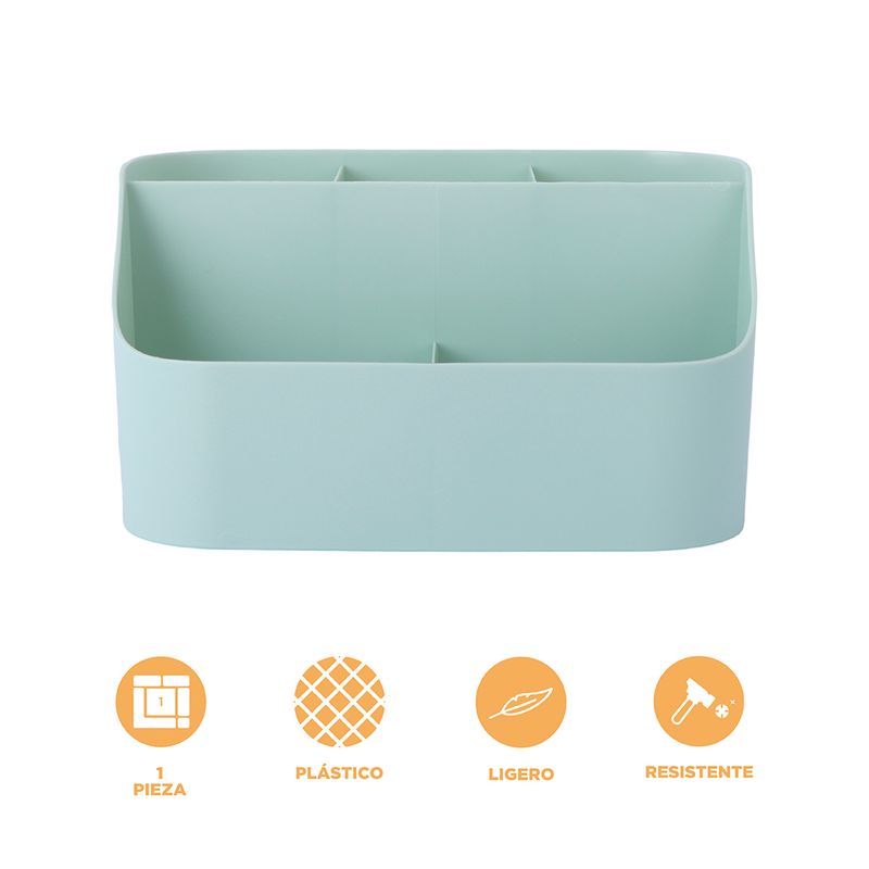 Organizador-de-Plastico-de-5-Ranuras-Mori-Girl-Verde-4-21641
