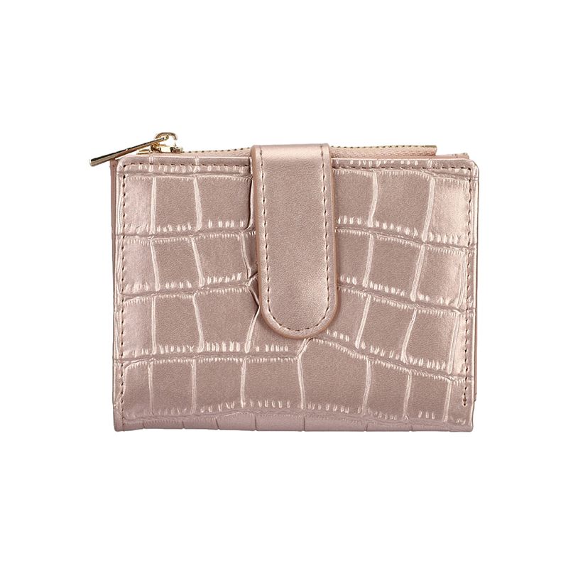 Baur - Cartera Monedero Billetera De Piel Auténtica Para Mujer, Con Protección RFID, Pardo, 9,5x12,5x3cm, Clásico